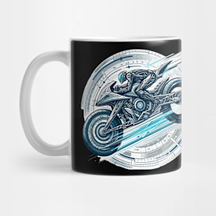 Quantum Velocity: Time-Dilation Motorbike Mug